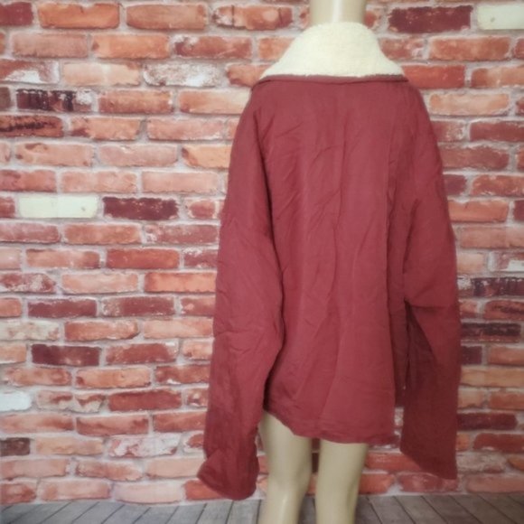 Free People Mix It Up Reversible Sherpa Jacket Large NWT - Picture 5 of 6